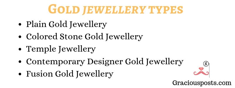 Gold Jewellery Types - Colored, Contemporary And Fusion - Graciousposts